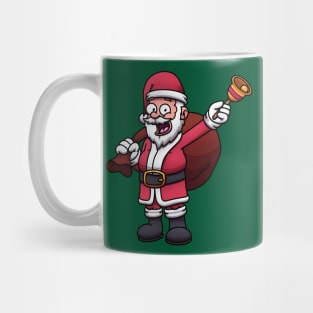 Santa Claus With Bell Carrying Sack Mug